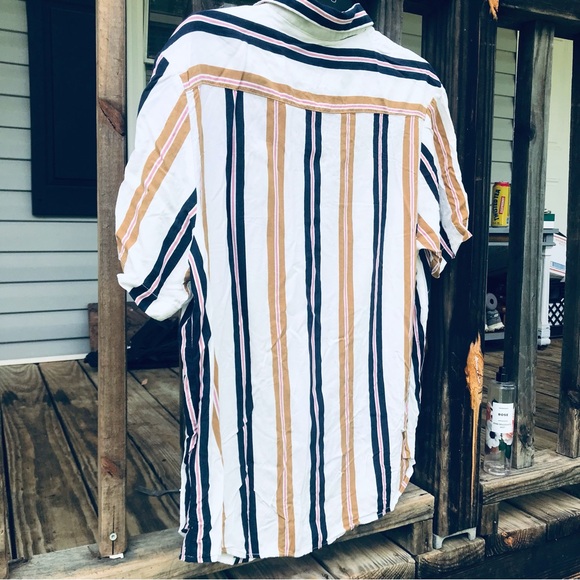 Denim & Flower Multicolor Striped Button Down Shirt - Picture 6 of 9